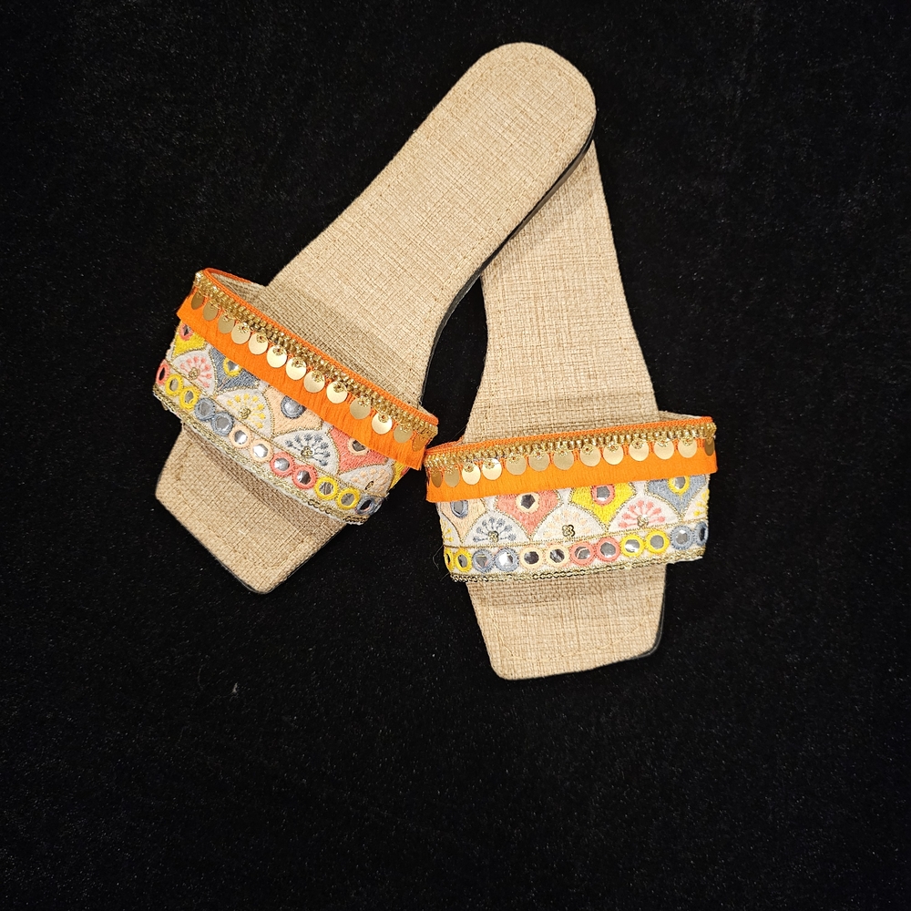 Colorful Embellished Sandals